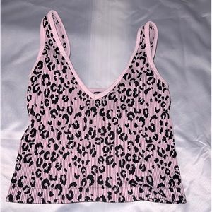 Seamless Pink Cheetah Tank